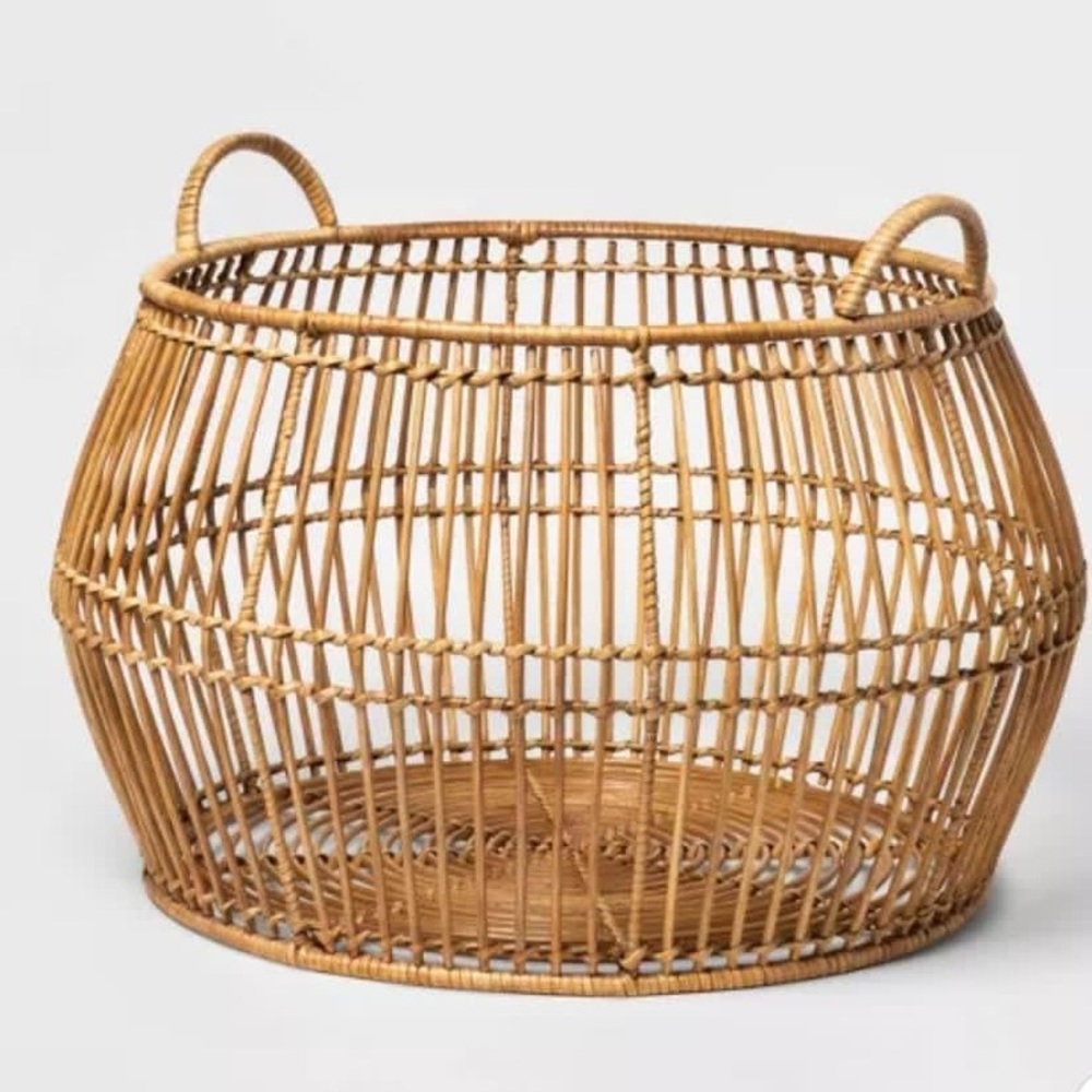 Round Rattan Decorative Baskets Natural Project 62